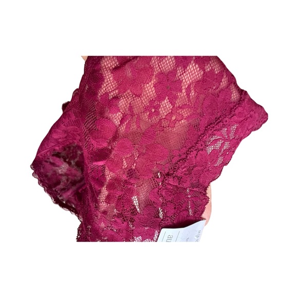 Auden Women's Burgundy Lace Panties - Picture 5 of 5